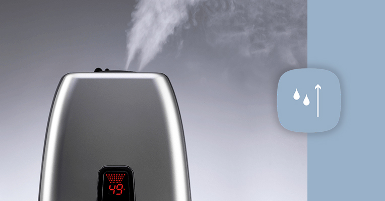 Warm mist humidifiers help with dry air