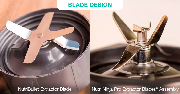 NutriBullet vs. Nutri Ninja: blade design