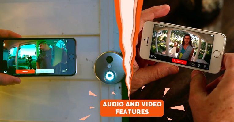 Audio and video features of the SkyBell and Ring systems