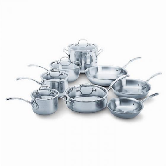 Calphalon Tri-Ply 1767951 13 Piece Stainless Steel Cookware Set
