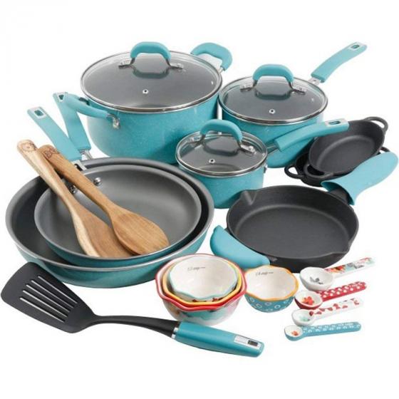 The Pioneer Woman 116099.24R Vintage Speckle Cookware Combo Set
