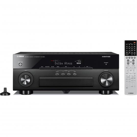 Yamaha RX-A860 7.2 Channel Network AV Receiver (Black) with Yamaha HPH-200 Headphones (White)