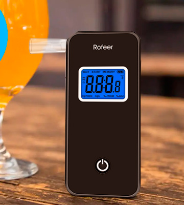 Rofeer Breathalyzer [FDA Certification] Digital Blue LED Screen Portable Breath Alcohol Tester - Bestadvisor