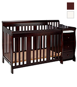 Stork Craft 4-in-1 Fixed Side Convertible Crib and Changer