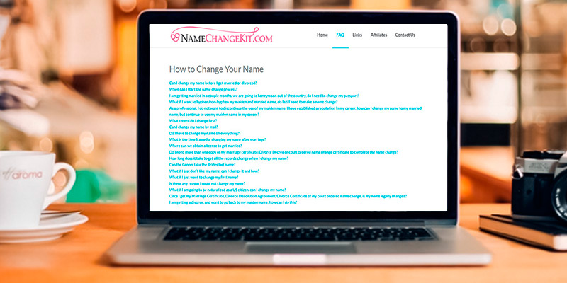 NameChangeKit Legal Name Change Kit in the use - Bestadvisor