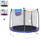 Skywalker Trampolines Jump N' Dunk Trampoline with Safety Enclosure and Basketball Hoop