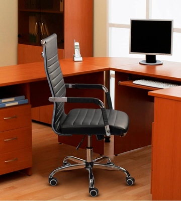 Furmax Ribbed Home and Office Desk Chair - Bestadvisor