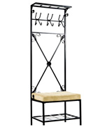 Southern Enterprises, Inc. Entryway Storage Rack with Bench Seat