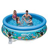 Intex Ocean Reef Easy Set Inflatable Family Pool