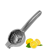 Zulay Kitchen Heavy Duty Solid Metal Bowl Large Manual Citrus Press Squeezer