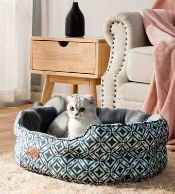Bedsure Round Pet Bed for Indoor Cats or Small Dogs - Bestadvisor