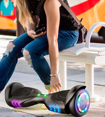 TOMOLOO 6.5 Wheel Hoverboard with LED Lights - Bestadvisor