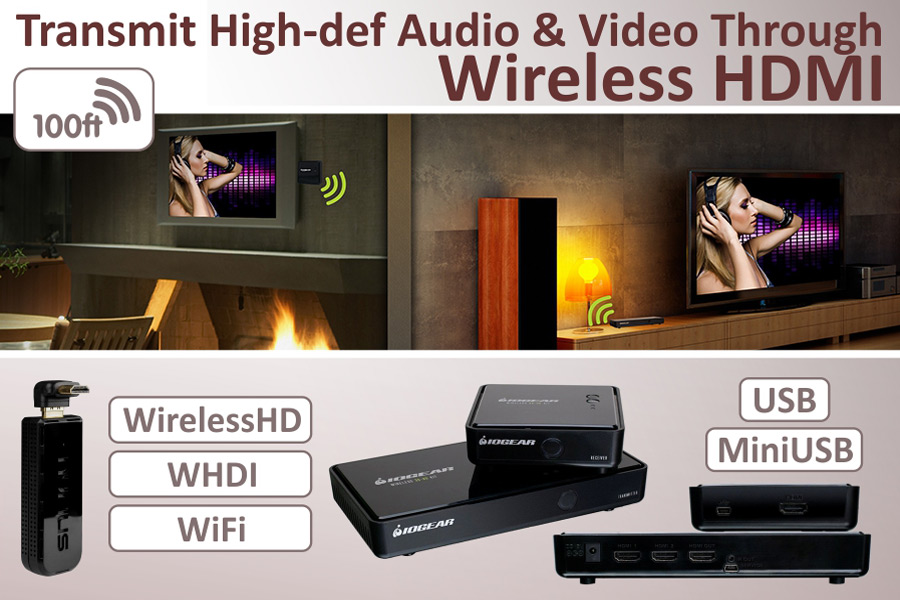 Comparison of Wireless HDMI to Get Rid of Messes of Wires