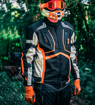 HWK Dualsport Enduro Motocross Jacket For Men Textile Motorbike - Bestadvisor