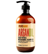 Pure Nature Lux Spa Moroccan Argan Oil Shampoo Best for Damaged, Dry, Curly or Frizzy Hair
