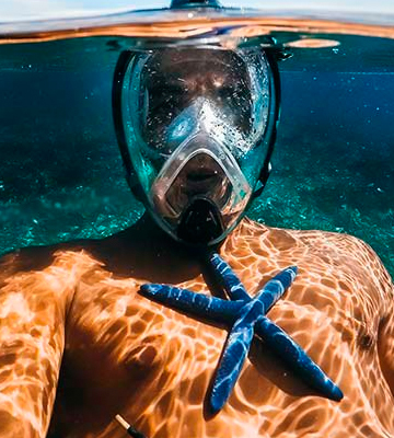WildHorn Outfitters Panoramic Full Face Mask Seaview 180° GoPro Compatible Snorkel Mask - Bestadvisor