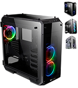 Thermaltake CA-1I7-00F1WN-01 View 71 RGB 4-Sided Full Tower Computer Case Tempered Glass