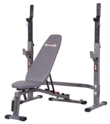 Body Champ BCB3835/PRO3900 Two Piece Set Olympic Weight Bench with Squat Rack