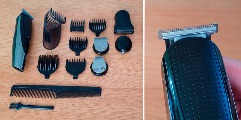 Review of Hatteker 5 In 1 Hair Clipper Beard Trimmer Grooming kit