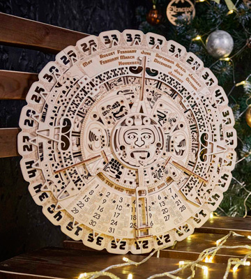 Wood Trick 3D Wooden Puzzle Mayan Wall Calendar Wooden Mechanical Model Kit - Bestadvisor