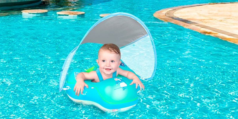Review of LAYCOL Inflatable Ring with Canopy Baby Swimming Float