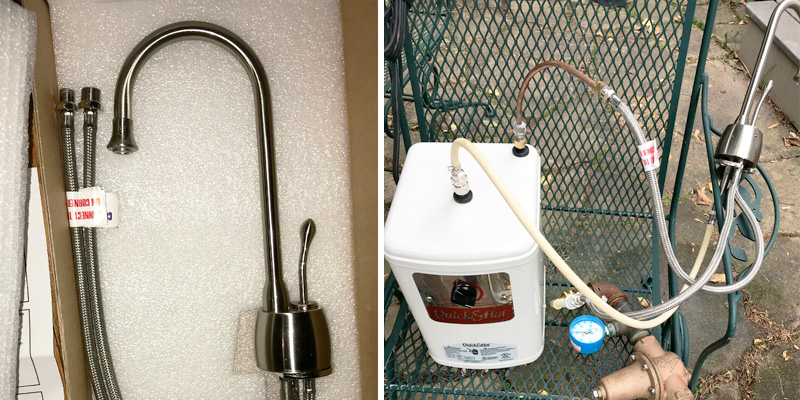 Waste King H711-U-SN Water Dispenser Faucet & Tank in the use - Bestadvisor