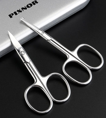 PIXNOR Nose Hair Scissors Set with Storage Box - Bestadvisor