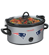 Crock-Pot SCCPNFL600-NE New England Patriots NFL 6-Quart Cook & Carry Slow Cooker