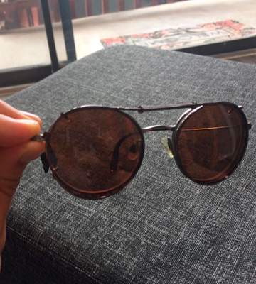 Sunglass Rage 48mm x 46mm Semi Round Polarized Clip on Sunglasses - Bestadvisor