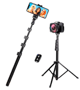 UBeesize 54-inch Selfie Stick Tripod, Detachable and Extendable