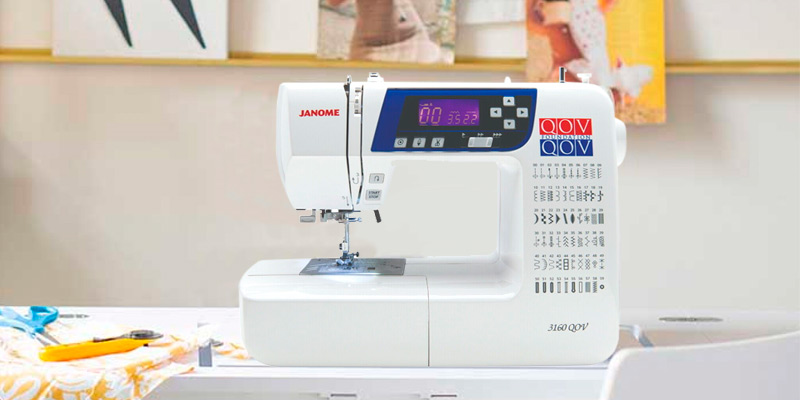 Janome 3160QOV Quilts of Valor Sewing Machine in the use