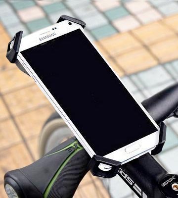Visnfa PB04-AC Bike Phone Mount with Stainless Steel Clamp Arms - Bestadvisor