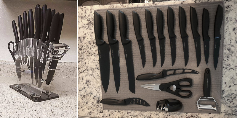 Home Hero 13pcs set Kitchen Knife Set in the use - Bestadvisor