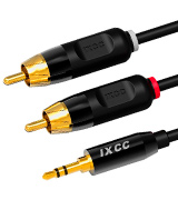 iXCC 4330090569 3.5mm Male to 2RCA Male Stereo Cable
