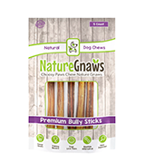 Nature Gnaws Bully Sticks Beef Chew Treats for Dogs