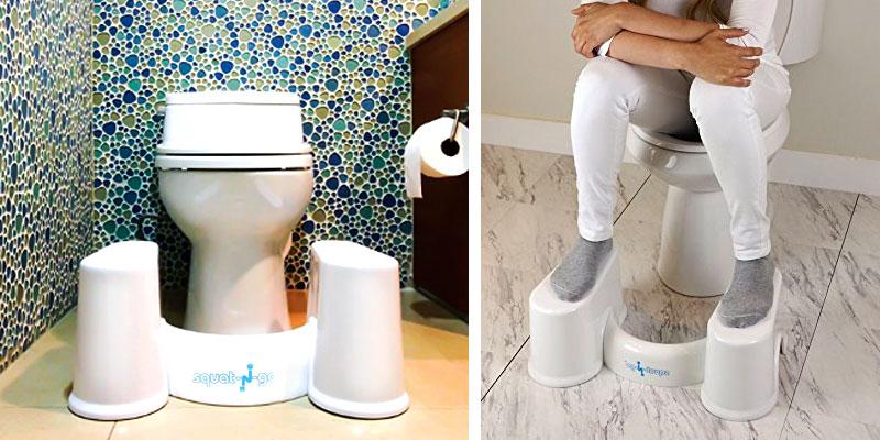 Squat N Go Detachable Toilet Stool in the use - Bestadvisor