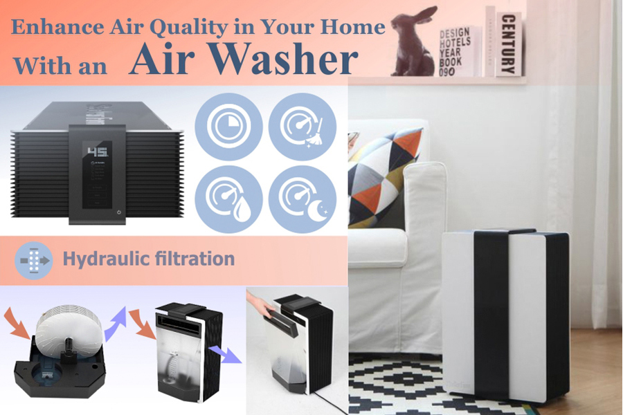Comparison of Air Washers for Cleaning Indoor Air