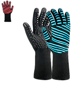 Semboh Heat Resistant Gloves Extreme Heat Resistant BBQ Gloves, Food Grade Kitchen Oven Mitts