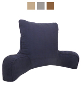 Arlee 19-25525ECB Suede Oversized Bedrest Lounger Pillow