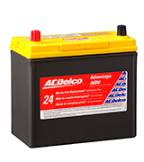 ACDelco ACDB24R Advantage AGM Car Battery (45 Ah, 325 Amp)