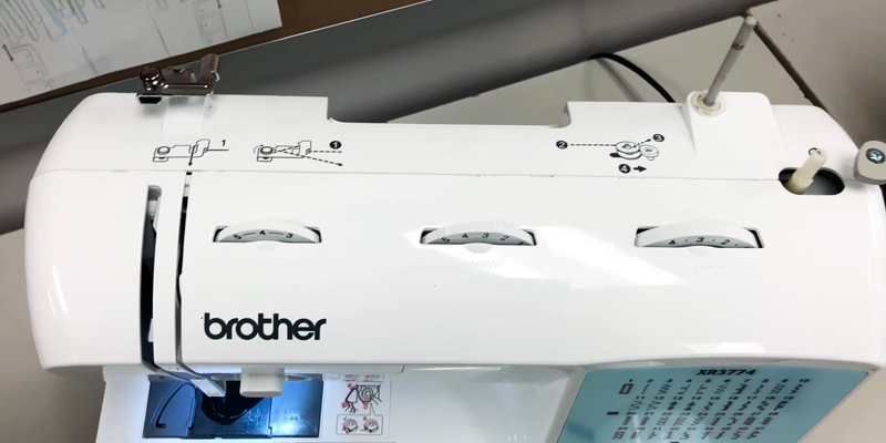 Brother XR3774 Full-Featured Sewing and Quilting Machine in the use - Bestadvisor