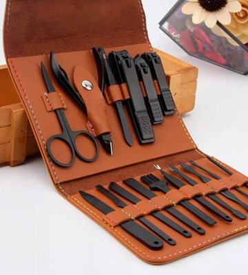 AIWOGEP 16 Pieces Manicure Set with PU Leather Case - Bestadvisor