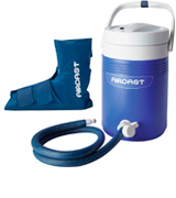 Aircast Ankle Cryo/Cuff Cryo/Cuff Cold Therapy with Non-Motorized Cooler
