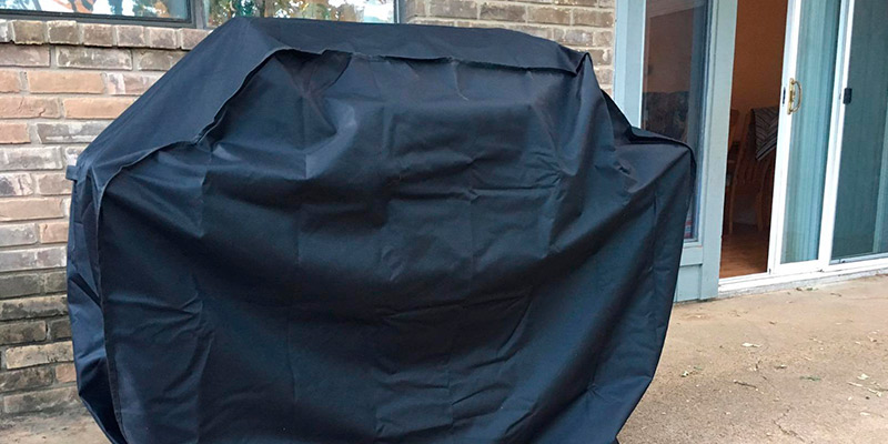 Review of Homitt Waterproof Gas Grill Cover for Weber, Holland, Jenn Air, Brinkmann and Char Broil