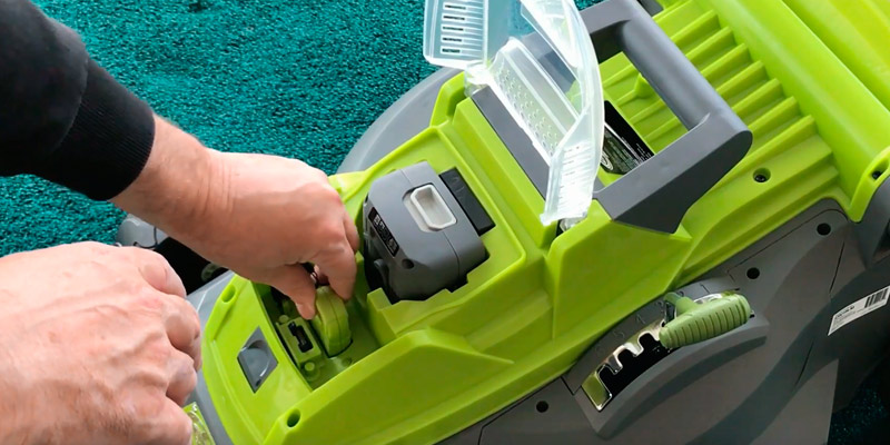 Sun Joe iON16LM 16-Inch 40V Cordless Lawn Mower with Brushless Motor in the use - Bestadvisor
