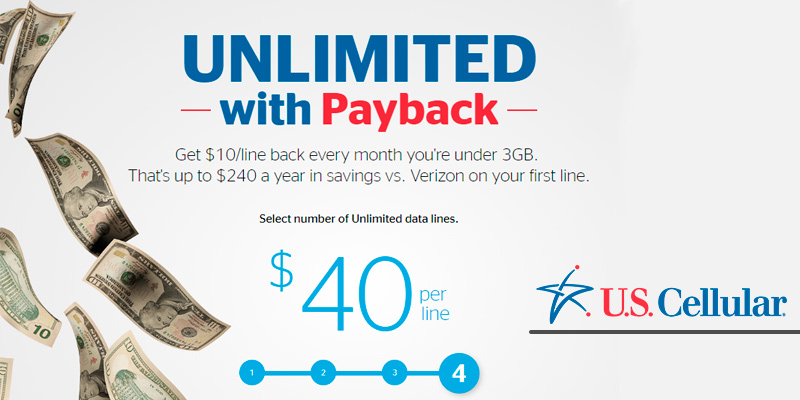 U.S. Cellular Cell Phone Plans: UNLIMITED with Payback in the use - Bestadvisor