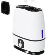 Everlasting Comfort Ultrasonic Humidifier with Adjustable Knob and 360 Deg. Nozzles