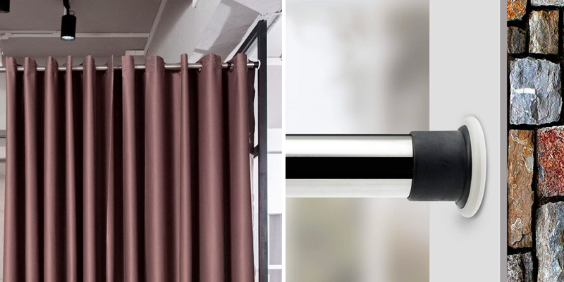 Review of ALLZONE Room Divider Tension Curtain Rod