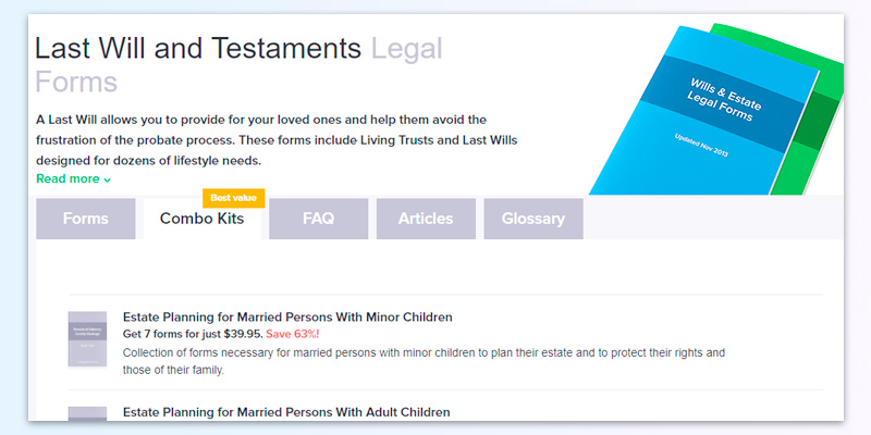 FindLegalForms Last Will and Testaments Legal Forms in the use - Bestadvisor