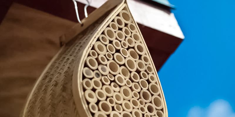 Review of Gardener's Supply Company Mason Bee House Wiker, Bamboo